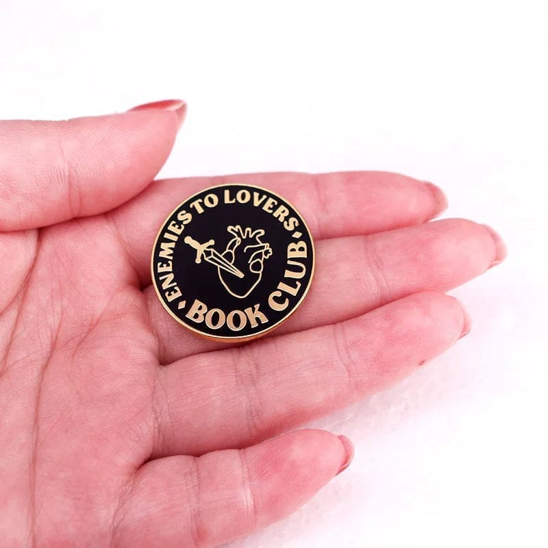 Pride and Prejudice 'Enemies To Lovers Book Club' Enamel Pin - Image 2