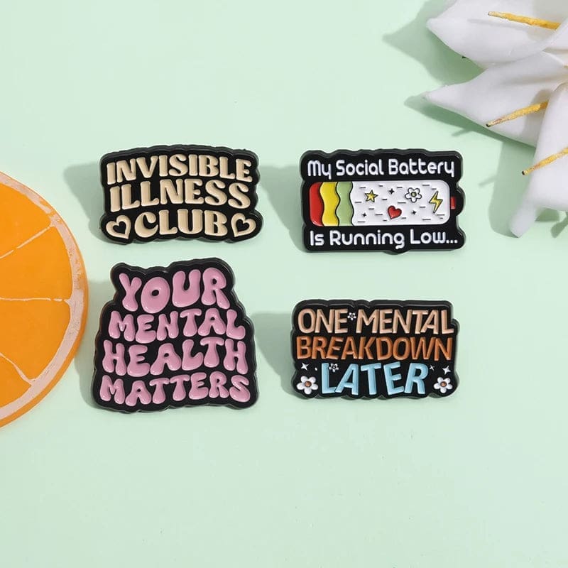 Awareness 'Your Mental Health Matters' Enamel Pin - Image 3