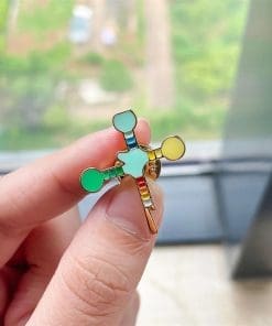 Alternative view of Scientific Chemical 'Biochemistry' Enamel Pin