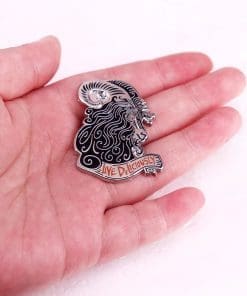 Alternative view of The Witch 'Live Deliciously | Black Phillip' Enamel Pin