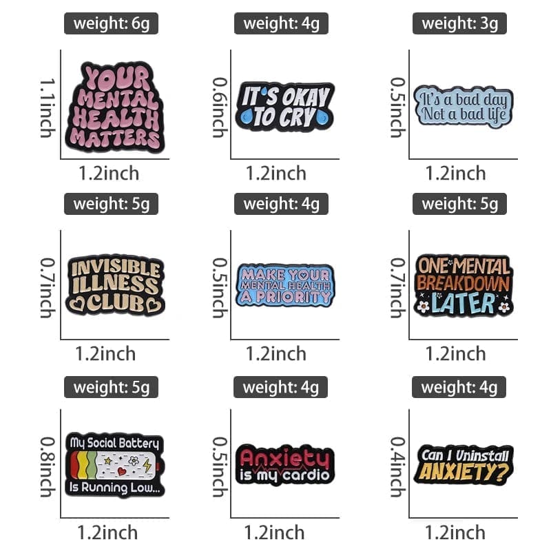 Make Your Mental Health A Priority Enamel Pin - Image 5