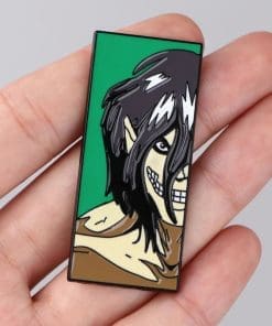 Alternative view of Attack on Titan ‘Eren Yeager | Half Face’ Enamel Pin
