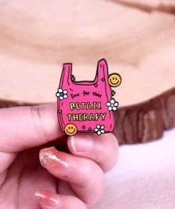 Alternative view of Shopaholic 'Time For That Retail Therapy' Enamel Pin