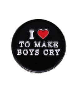 Alternative view of Funny Heart 'Set of 2' Enamel Pin