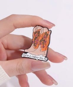 Alternative view of Cool Boots 'You're a Cowboy Like Me' Enamel Pin
