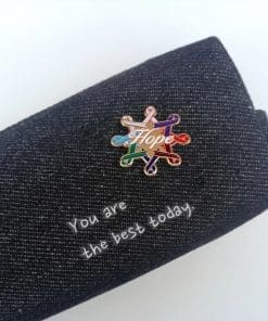 Alternative view of Tangled Ribbon 'Hope' Enamel Pin