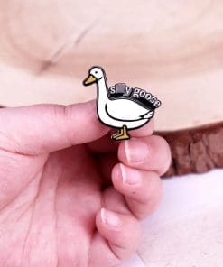 Alternative view of Silly Goose Enamel Pin