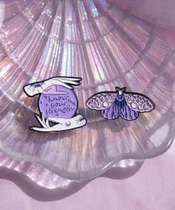 Alternative view of Magical Crystal Ball 'Know Your Strength' Enamel Pin