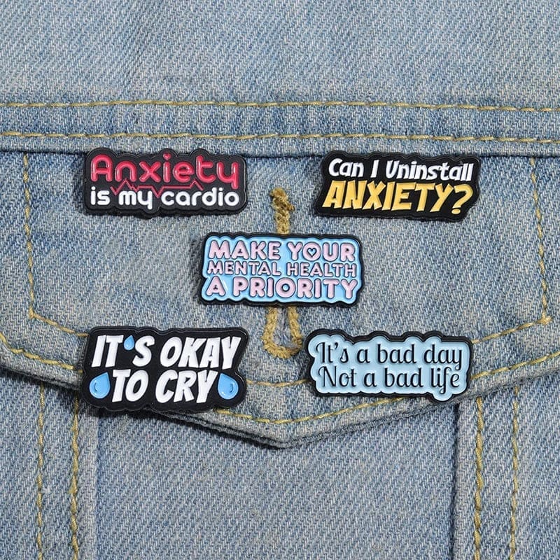 Anxiety Awareness 'It's Okay To Cry' Enamel Pin - Image 3