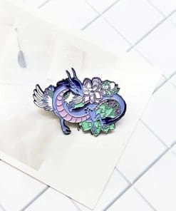 Alternative view of Mythical 'Flying Dragon' Enamel Pin
