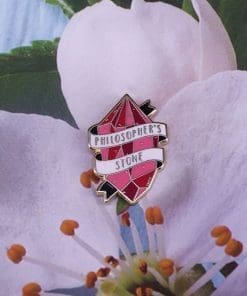 Alternative view of Magical Crystal 'Philosopher's Stone' Enamel Pin