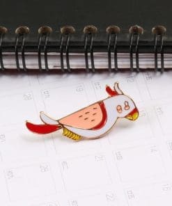Alternative view of Pink Cockatoo Enamel Pin