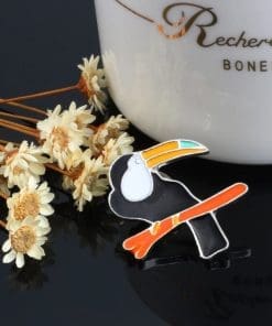 Alternative view of Toucan Enamel Pin