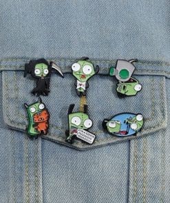 Alternative view of Invader Zim 'Grim Reaper' Enamel Pin