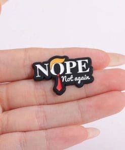 Alternative view of Kamala Harris 'Anderson Cooper | Nope Not Again' Enamel Pin