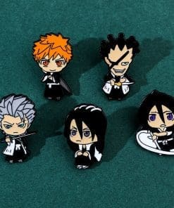 Alternative view of Bleach 'Byakuya Chibi' Enamel Pin