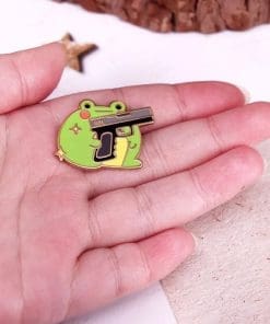 Alternative view of Frog 'Chubby Goons' Enamel Pin