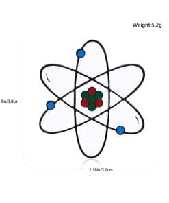 Science 'Chemical Molecule' Enamel Pin - Image 4