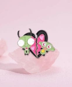 Alternative view of Invader Zim 'Broken Heart Alien' Enamel Pin