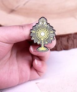 Alternative view of Divine Phrases 'Blessed Be God. Blessed Be His Holy Name' Enamel Pin