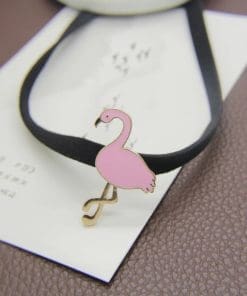 Alternative view of Stunning Bird 'Flamingo' Enamel Pin