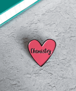 Alternative view of Heart 'Chemistry Love' Enamel Pin