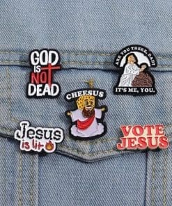 Alternative view of Be Holy 'Vote Jesus' Enamel