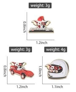 Alternative view of Gremlins ‘Gizmo | Helmet Hide’ Enamel Pin