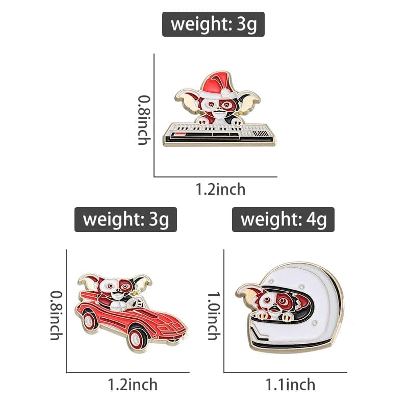Gremlins ‘Gizmo | Red Sports Car’ Enamel Pin - Image 2