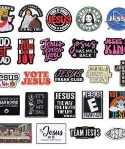 Alternative view of Trust God Clean House Help Others Enamel Pin
