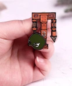 Alternative view of Space Rebel 'Kalikori and Mask' Enamel Pin