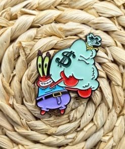 Alternative view of Patrick Star Show 'Sack of Dollar' Enamel Pin