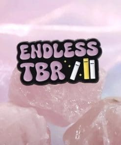 Alternative view of Book Lover 'Endless TBR' Enamel Pin