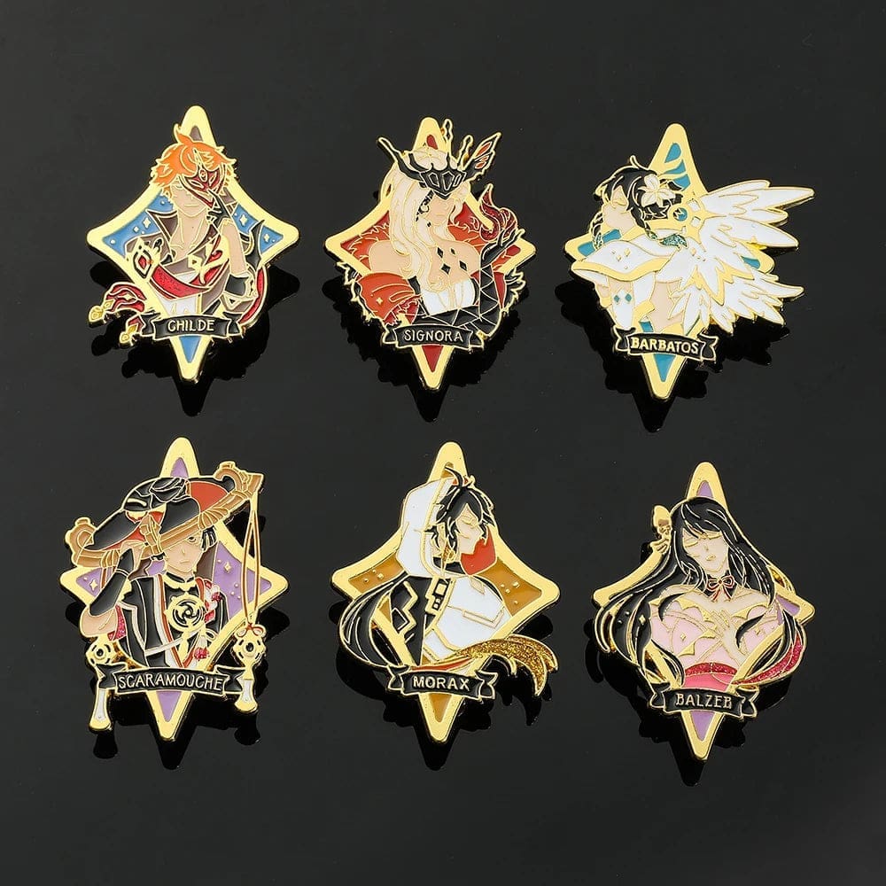 Genshin Impact 'Tartaglia | Childe' Enamel Pin - Image 4