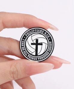 Alternative view of Philippians 4:13 ‘I Can Do All Things Through Christ’ Enamel Pin
