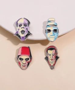 Alternative view of Dracula 'Count Dracula Head' Enamel Pin