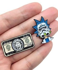 Alternative view of Rick and Morty 'Rick Dollar' Enamel Pin