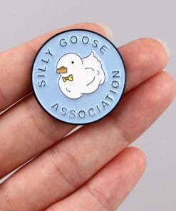 Alternative view of Silly Goose Association Enamel Pin