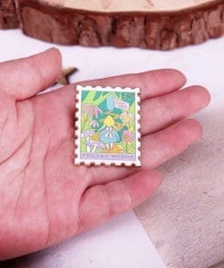 Alice in Wonderland 'Alice Stamp | Tulgey Woods' Enamel Pin - Image 3