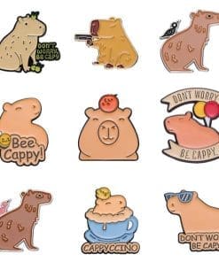 Alternative view of Capybara 'Orange Soak' Enamel Pin
