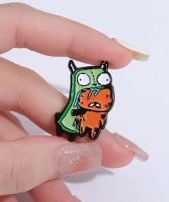 Alternative view of Invader Zim 'Funny Mad Gir' Enamel Pin