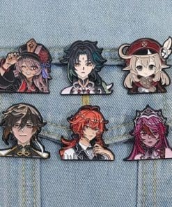 Alternative view of Genshin Impact 'Rosaria Portrait' Enamel Pin