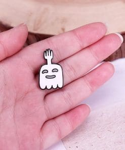 Alternative view of Fantasy Ghost 'High Five' Enamel Pin