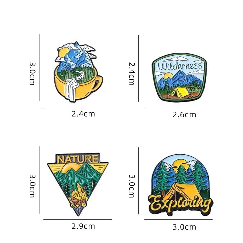 Mountain View Coffee Enamel Pin - Image 3