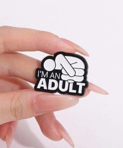 Alternative view of Embrace Yourself 'I'm An Adult' Enamel Pin