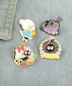 Alternative view of Spirited Away 'Soot Sprites | Finish What You Started' Enamel Pin