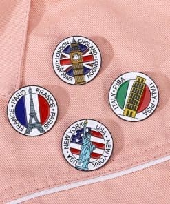 Alternative view of Travel Paris 'Eiffel Tower' Enamel Pin