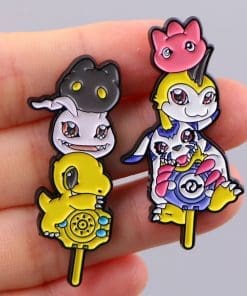 Alternative view of Digimon Adventure 'Agumon Monsters Stick' Enamel Pin