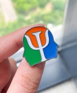 Alternative view of Psychology 'Psi | Association' Enamel Pin