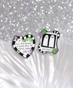 Alternative view of Beetlejuice 'Spooky Ghost | No Feet' Enamel Pin
